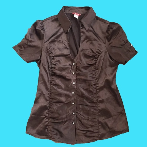 Guess Blouse women’s XL brown - Picture 1 of 4